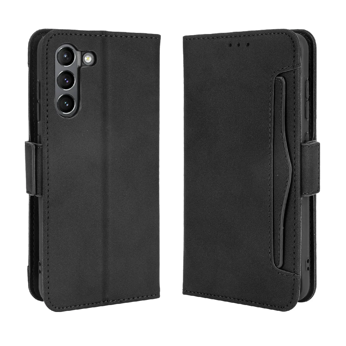 Générique Noir Étui Portefeuille En Similicuir Samsung Galaxy S21 Fe 5G