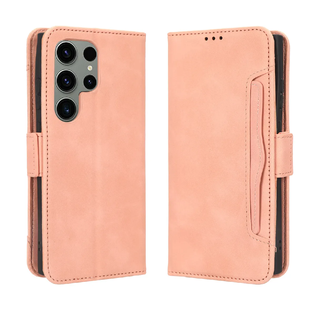 Générique Étui Portefeuille Avec Porte-Cartes Et Fermeture Magnétique Samsung Galaxy S23 Ultra 5G