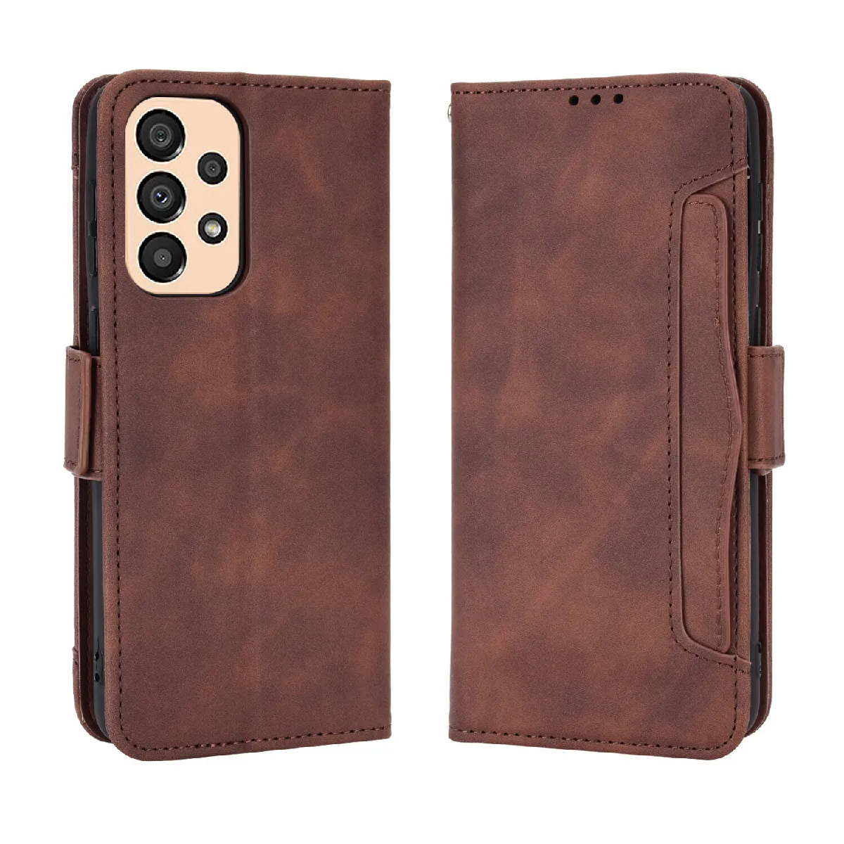 Générique Marron Étui Portefeuille Samsung Galaxy A23 5G