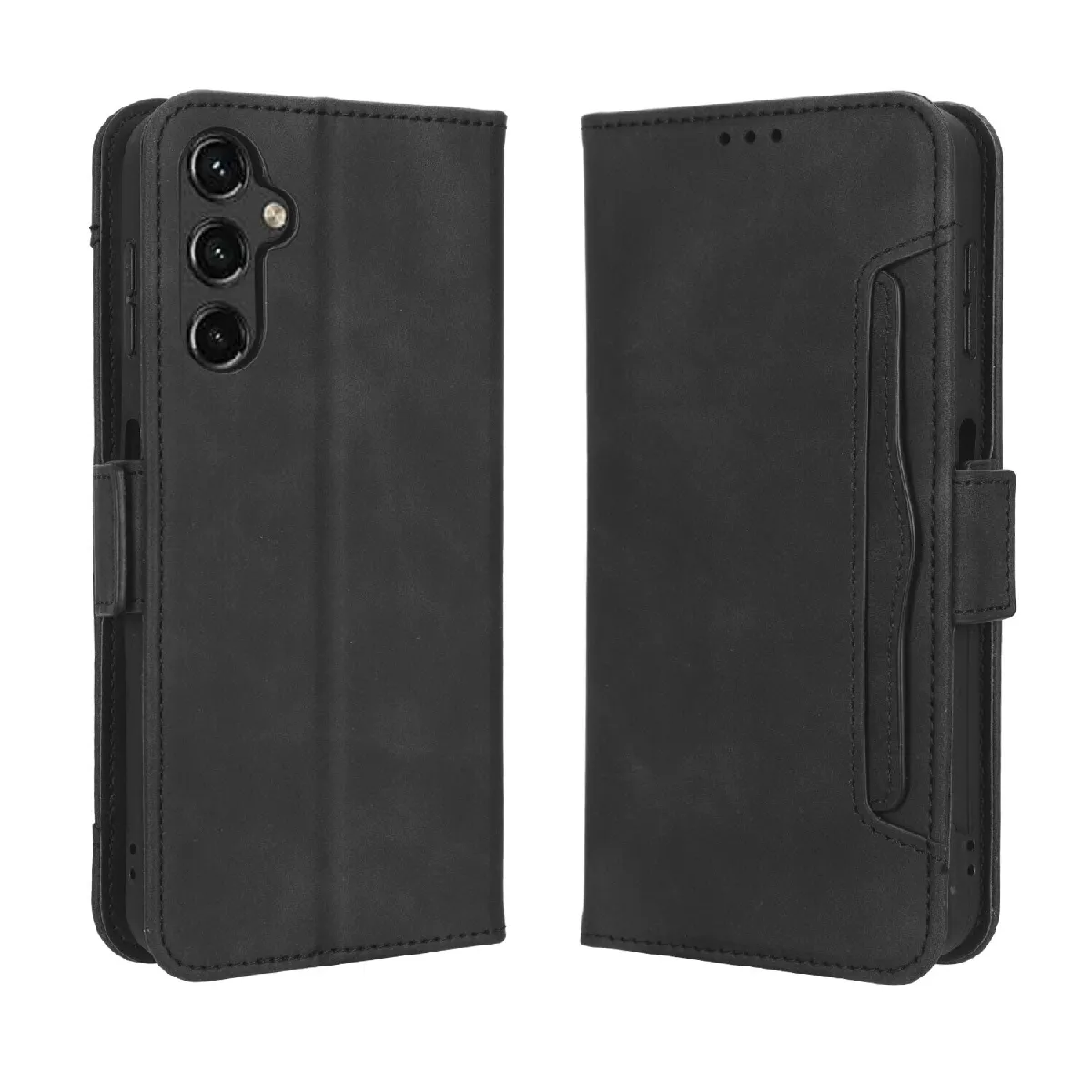 Générique Noir Étui Portefeuille En Similicuir À Fermeture Magnétique Samsung Galaxy A14 4G