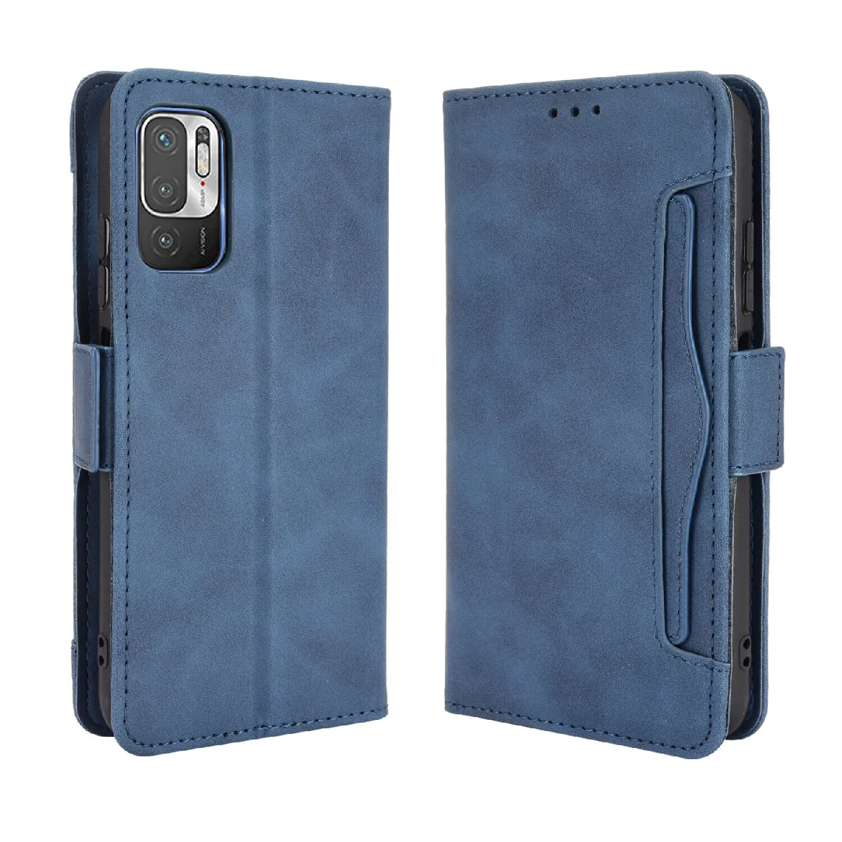 Générique Bleu Étui Portefeuille En Similicuir Xiaomi Redmi Note 10 5G