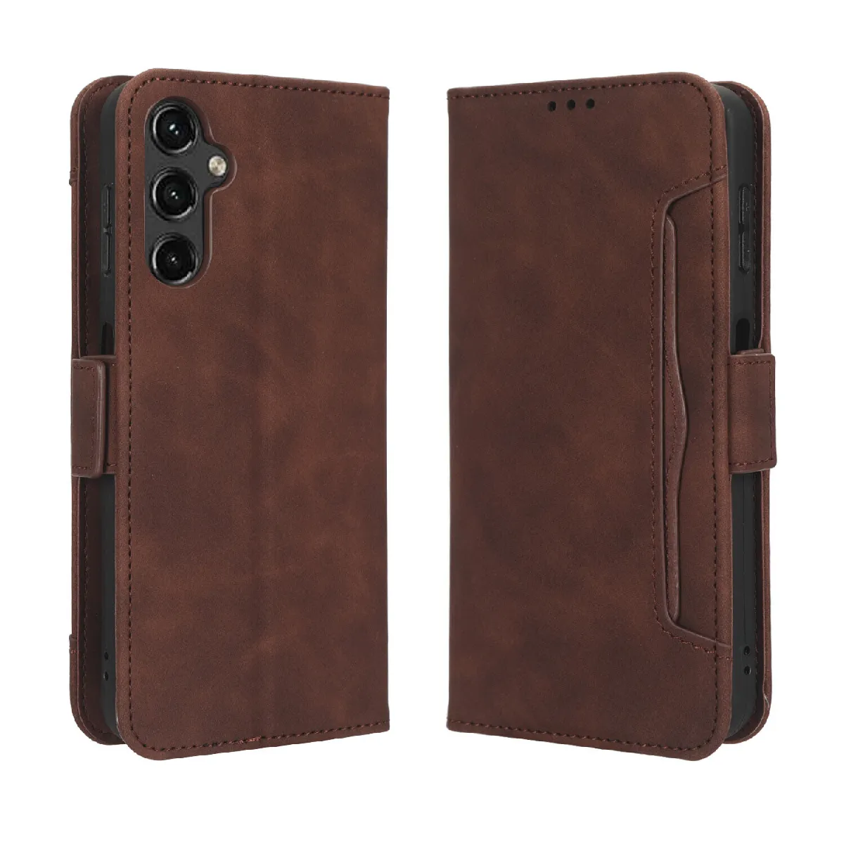 Générique Marron Étui Portefeuille Magnétique Samsung Galaxy A14 5G