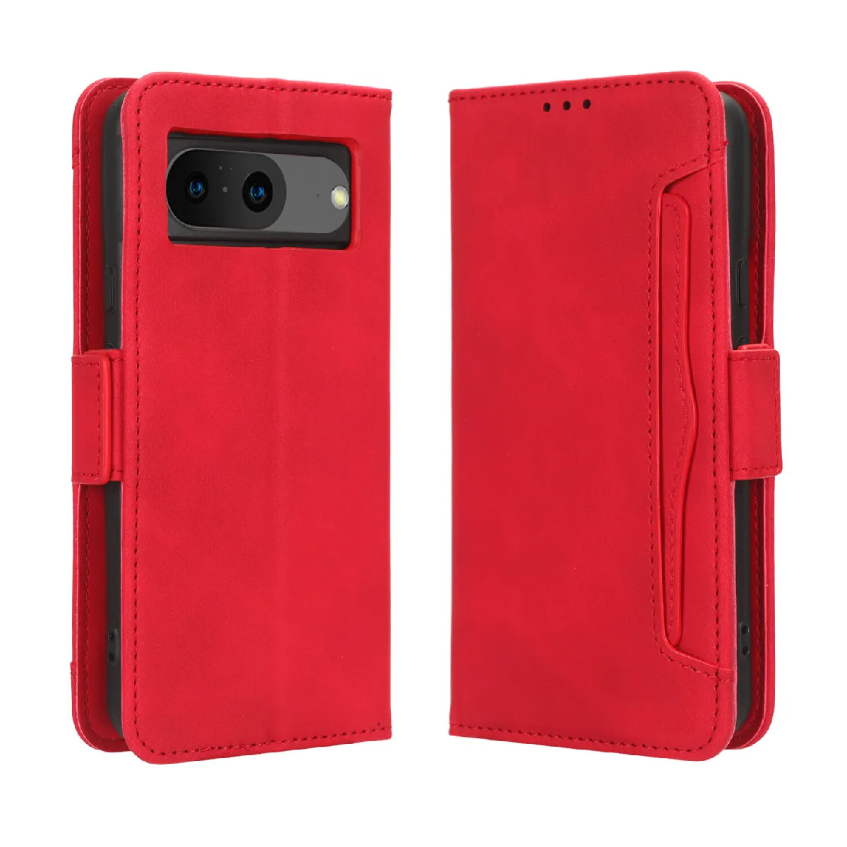 Générique Rouge Étui Portefeuille En Similicuir Google Pixel 8 5G