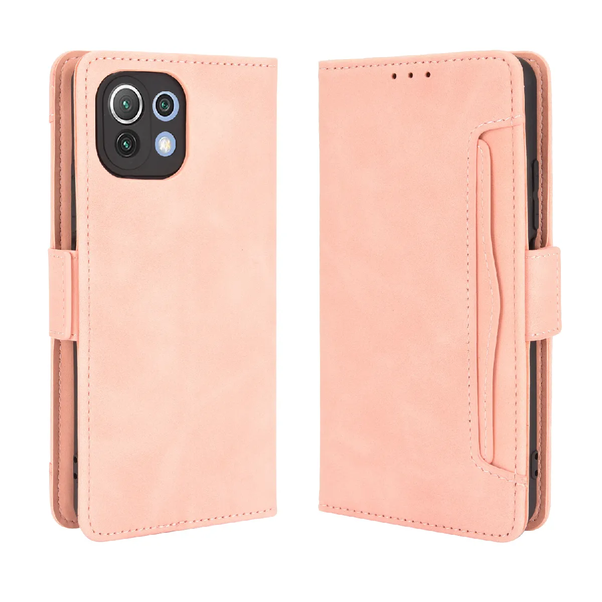 Générique Rose Étui Portefeuille En Similicuir Xiaomi 11 Lite 5G