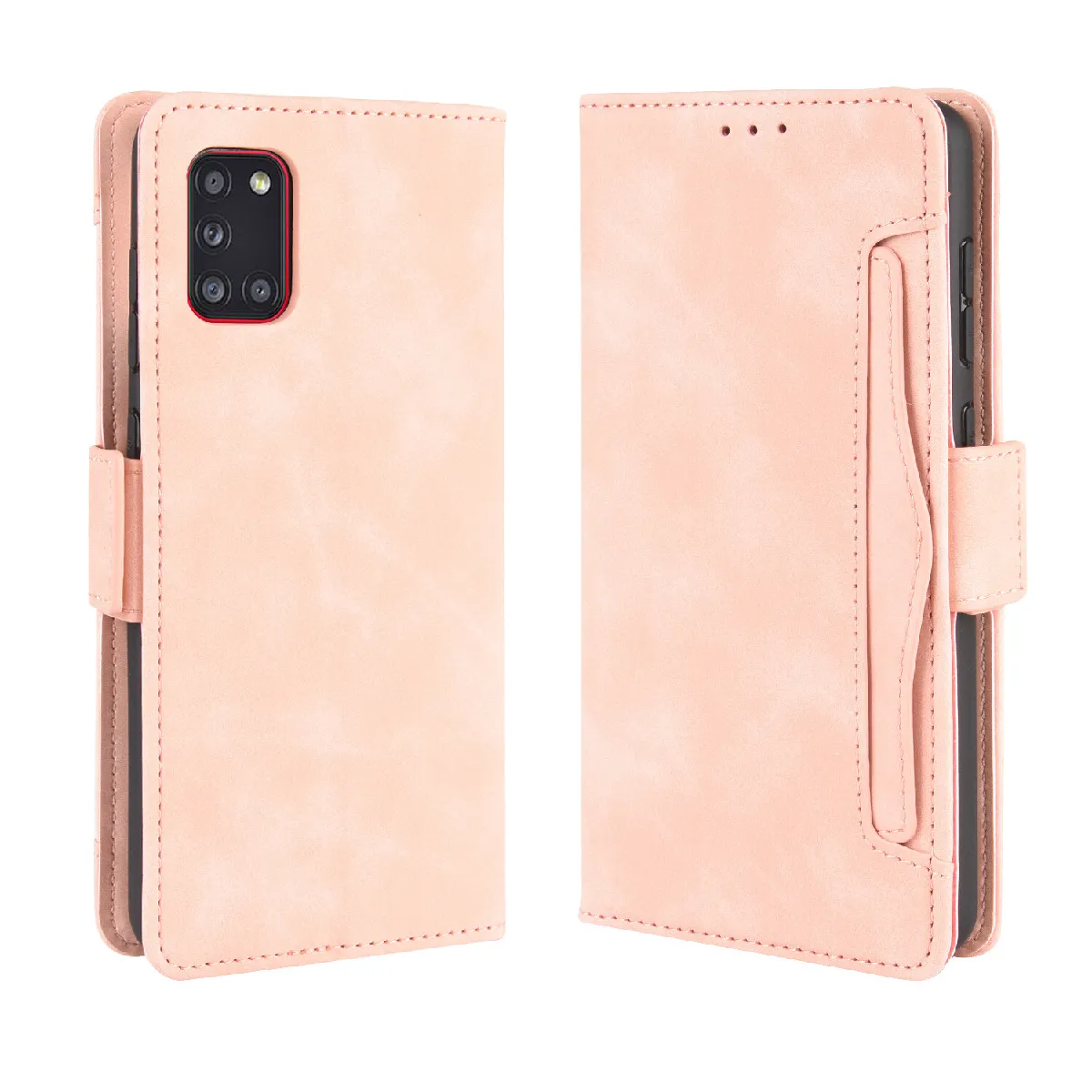 Générique Rose Étui Portefeuille Avec Porte-Cartes Et Fermeture Magnétique Samsung Galaxy A31
