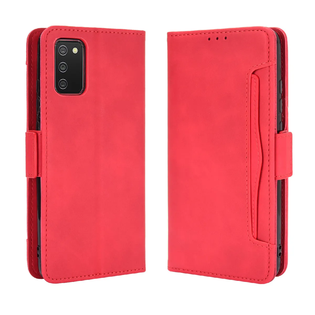Générique Étui Portefeuille Porte-Cartes À Fermeture Magnétique En Similicuir Samsung Galaxy A02s