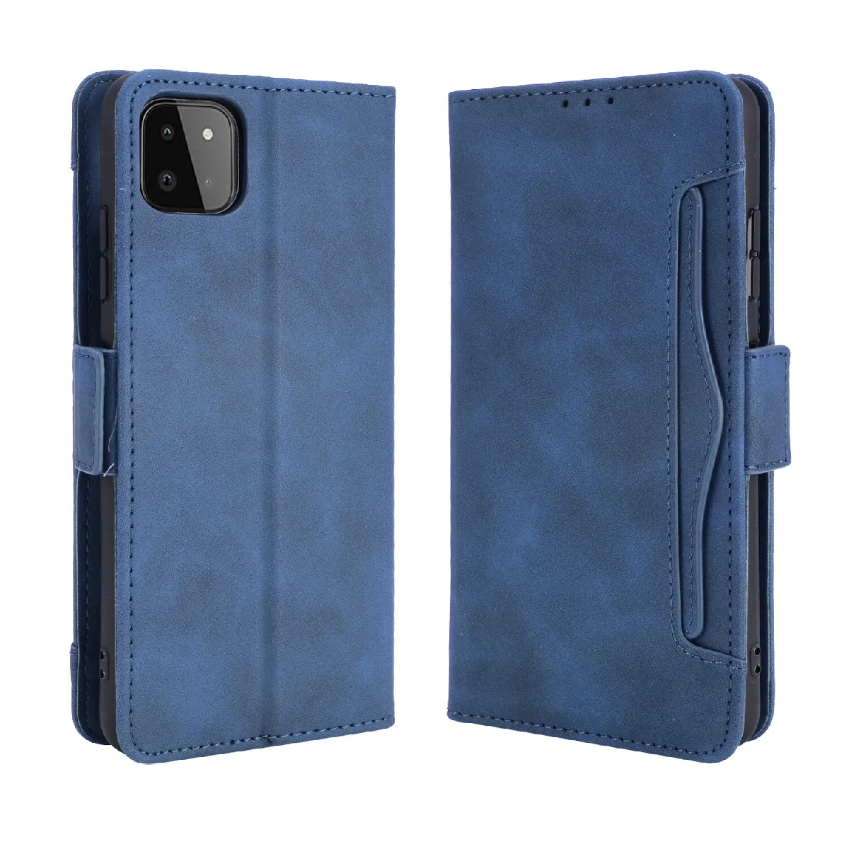 Générique Bleu Étui Portefeuille En Cuir Samsung Galaxy A22 5G