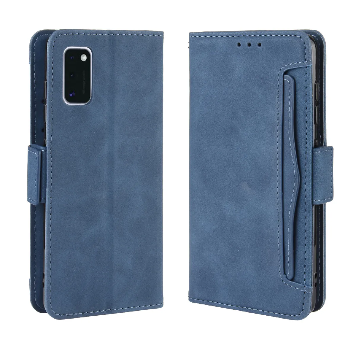 Générique Étui Portefeuille En Cuir À Fermeture Magnétique Pour Samsung Galaxy A41
