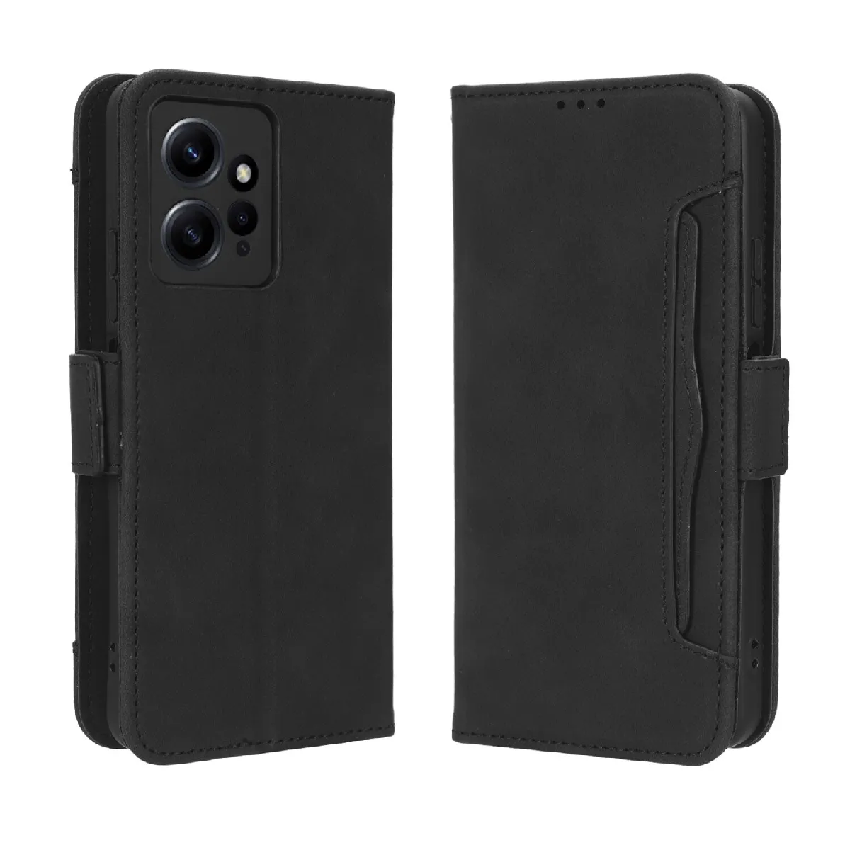 Générique Noir Étui Portefeuille En Similicuir Xiaomi Redmi Note 12 4G