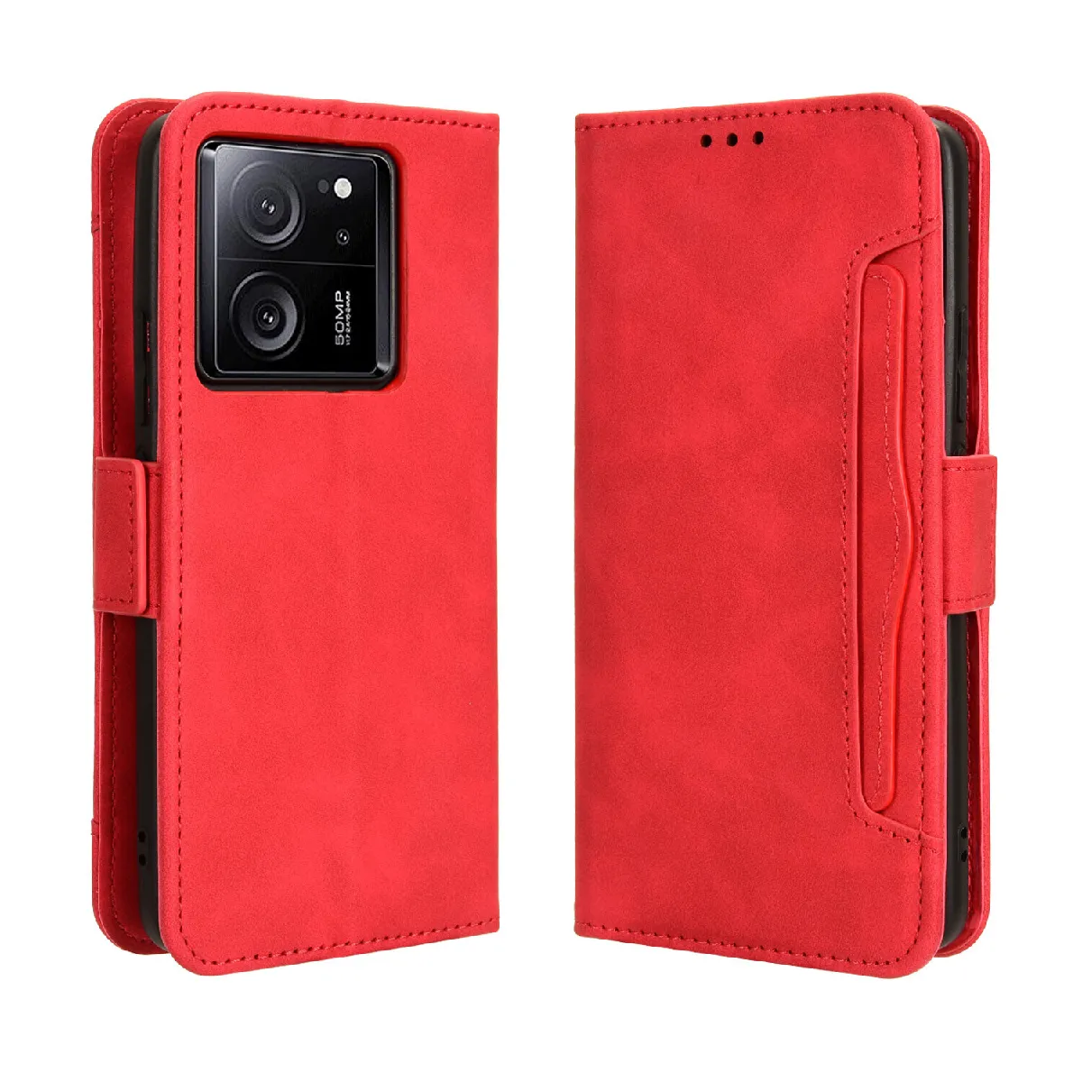 Générique Étui Portefeuille Avec Porte-Cartes Et Fermeture Magnétique Pour Xiaomi 13T / 13T Pro 5G