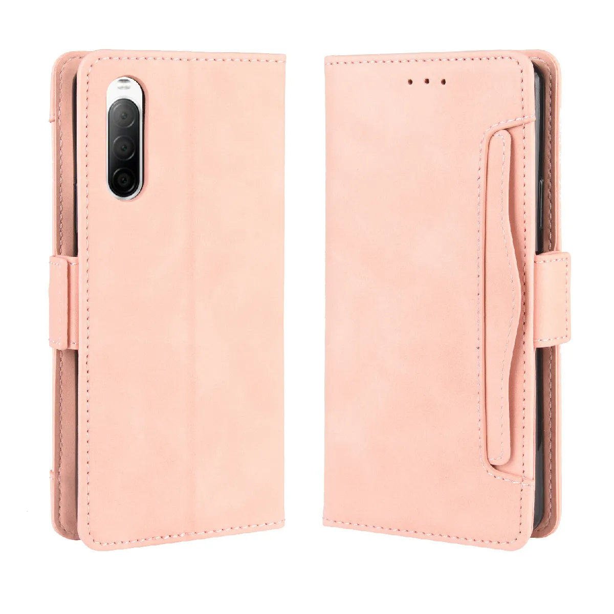 Générique Rose Étui Portefeuille Sony Xperia 10 Ii