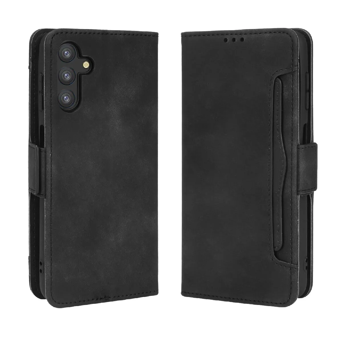 Générique Noir Étui Portefeuille Magnétique En Similicuir Pour Samsung Galaxy A13 5G