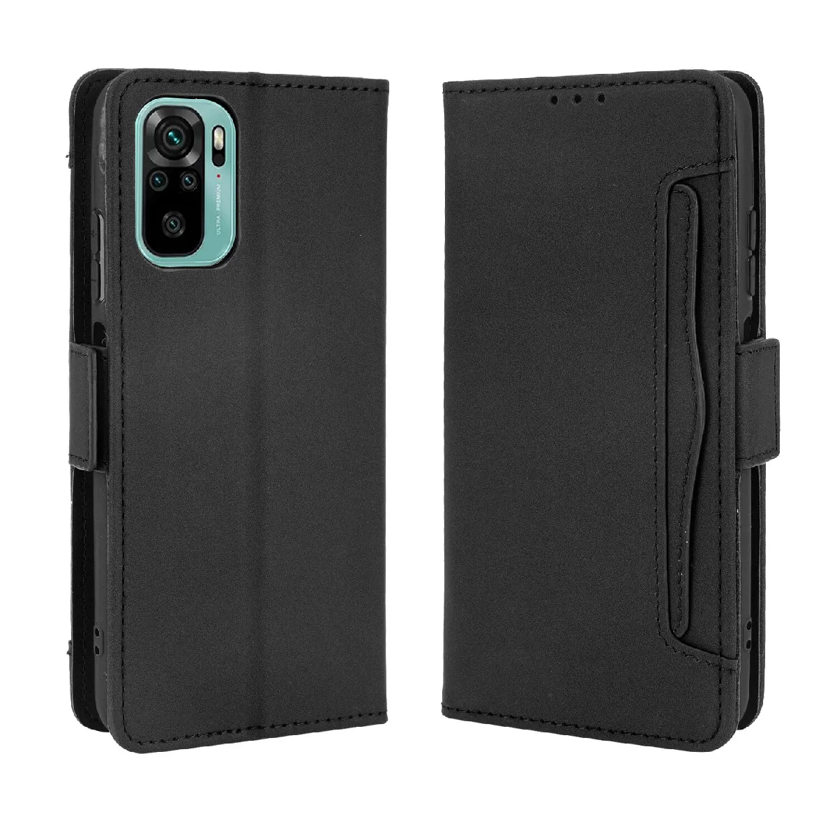 Générique Noir Étui Portefeuille En Similicuir Xiaomi Poco M5s