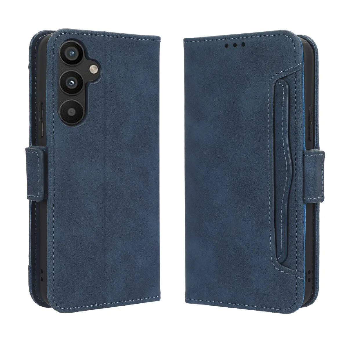 Générique Bleu Étui Portefeuille En Similicuir Samsung Galaxy A34 5G - Marine