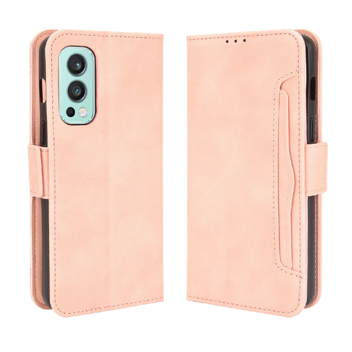 Générique Rose Étui Portefeuille Oneplus Nord 2 5G