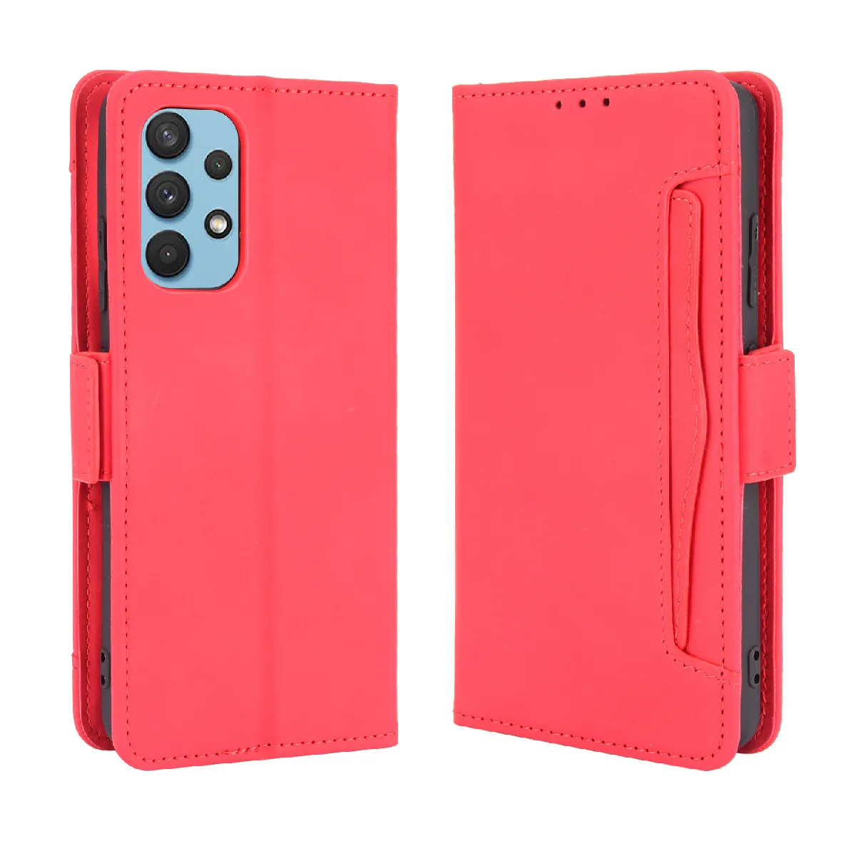Générique Étui Portefeuille À Fermeture Magnétique Avec Porte-Cartes Intégré Pour Samsung Galaxy A32 4G