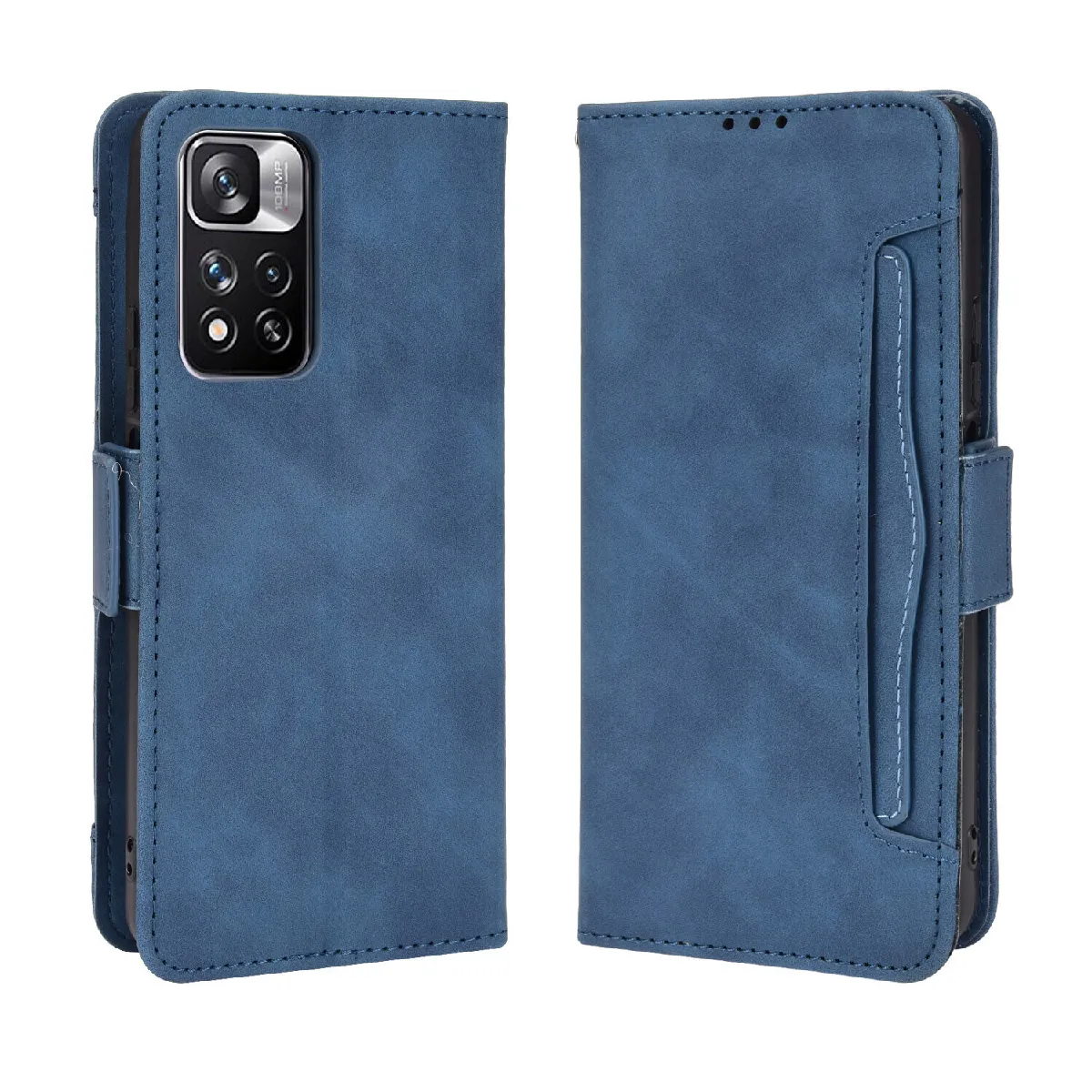 Générique Bleu Étui Portefeuille Xiaomi Poco X4 Nfc