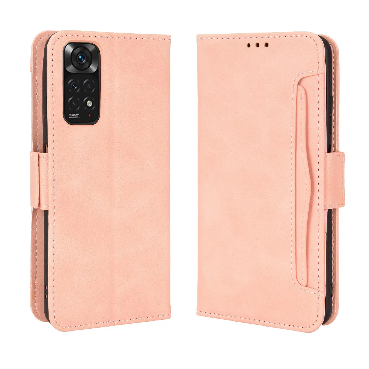 Générique Étui Portefeuille À Fermeture Magnétique Xiaomi Redmi Note 11S / Note 11 4G