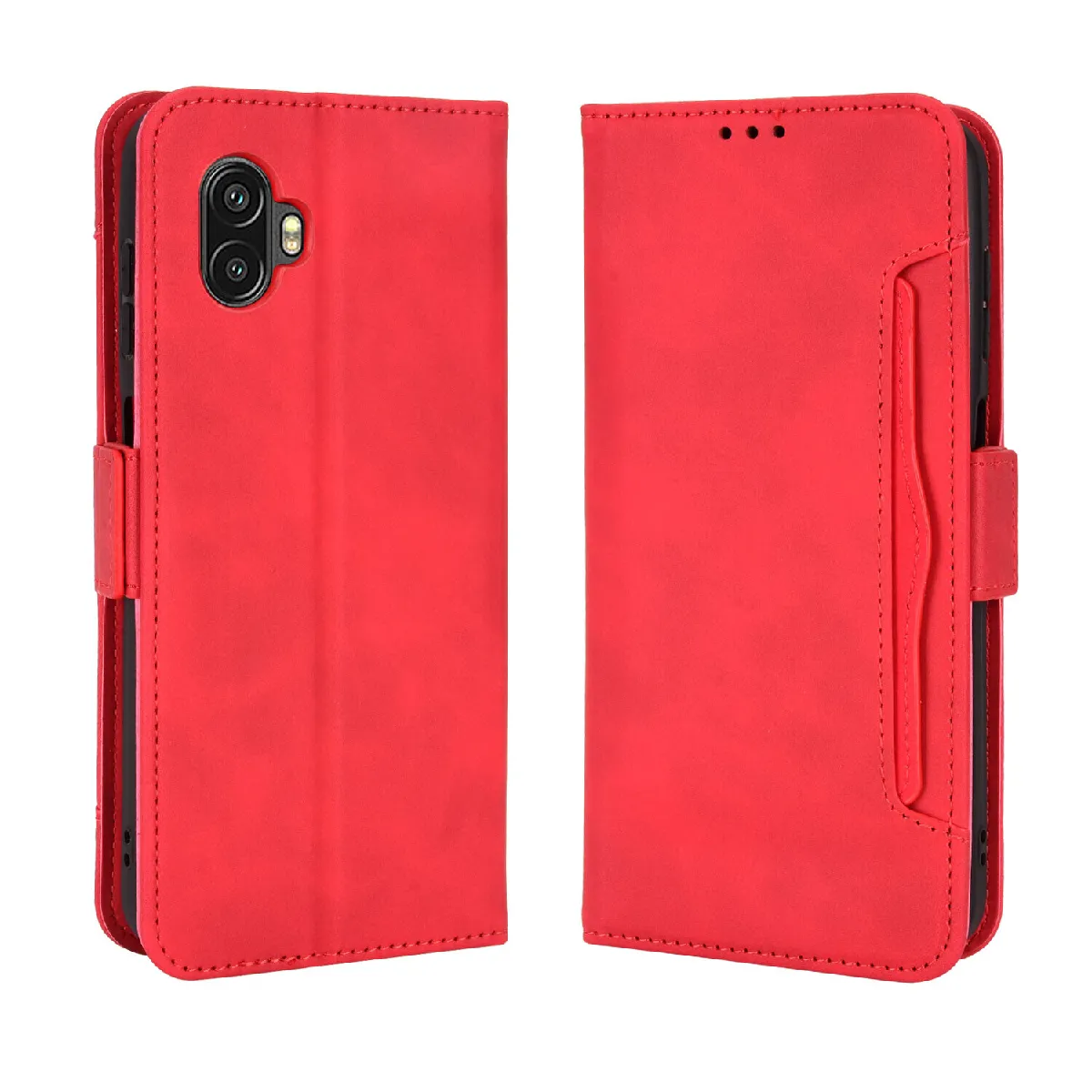 Générique Rouge Étui Portefeuille Samsung Galaxy Xcover 6 Pro