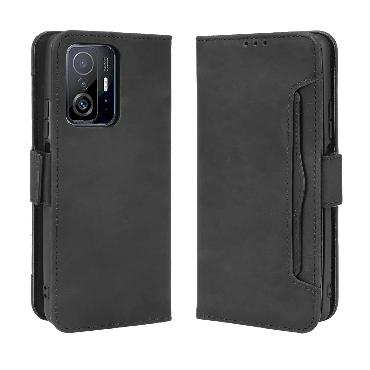 Générique Noir Étui Portefeuille Magnétique Xiaomi 11T/11T Pro 5G