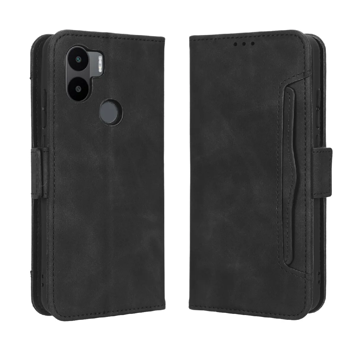 Générique Noir Étui Portefeuille En Similicuir Xiaomi Redmi A1 Plus / A2 Plus