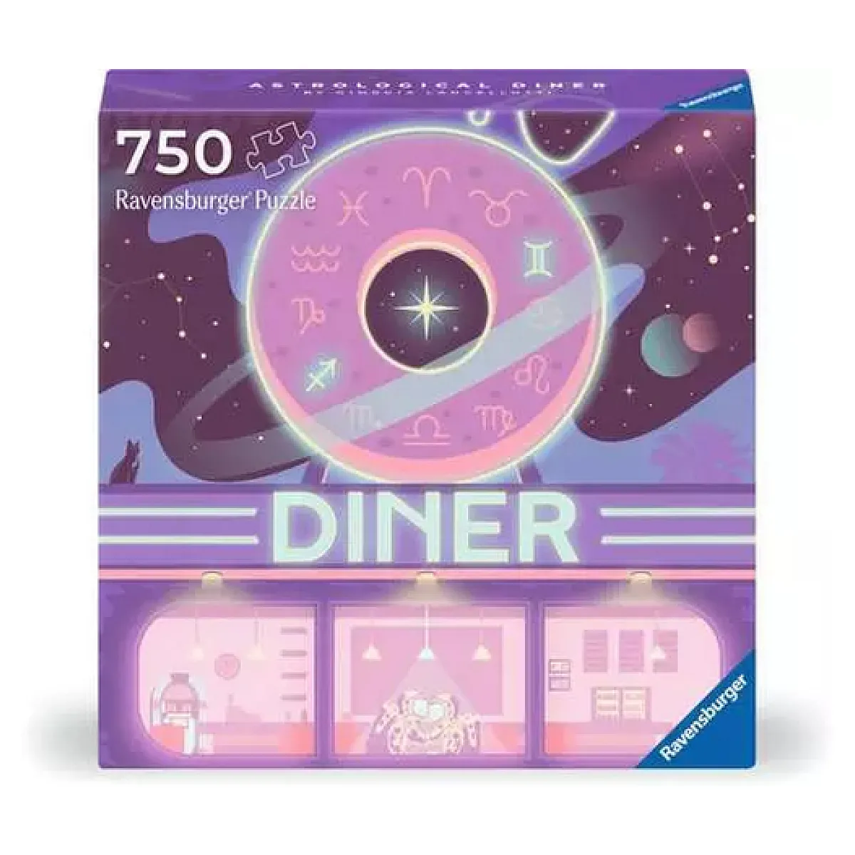 Puzzle 750 pièces : Art & Soul : Diner astrologique Ravensburger France - vue 2