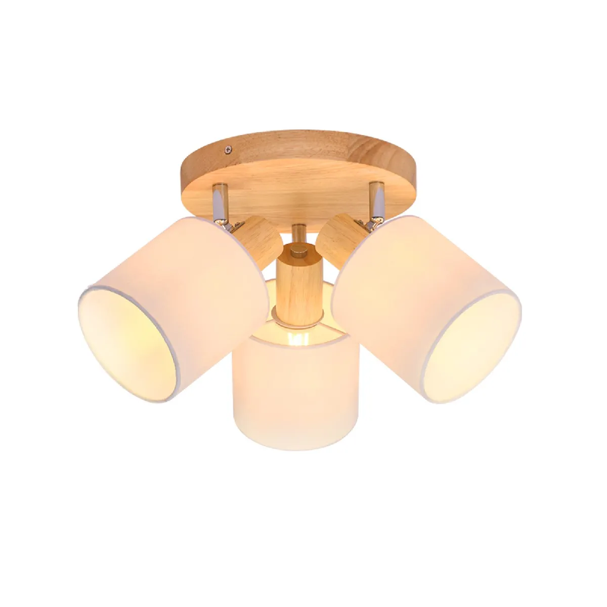 Nettlife Spot plafond 3 lampes - Blanc