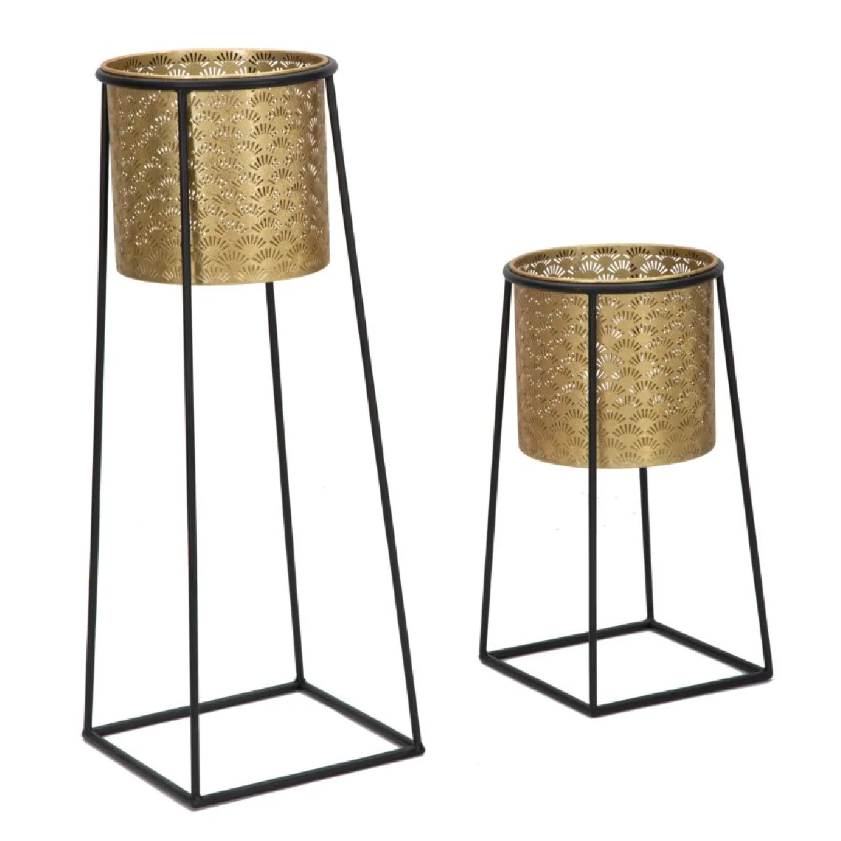 GENERIQUE - Support à plantes - Lot de 2 - 70cm - Noir - Image 3