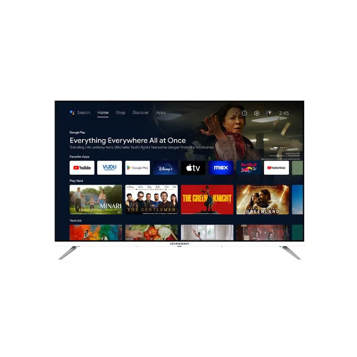 SCHNEIDER Téléviseur Led 139 cm UHD 4K GMS55A1GW - vue 2