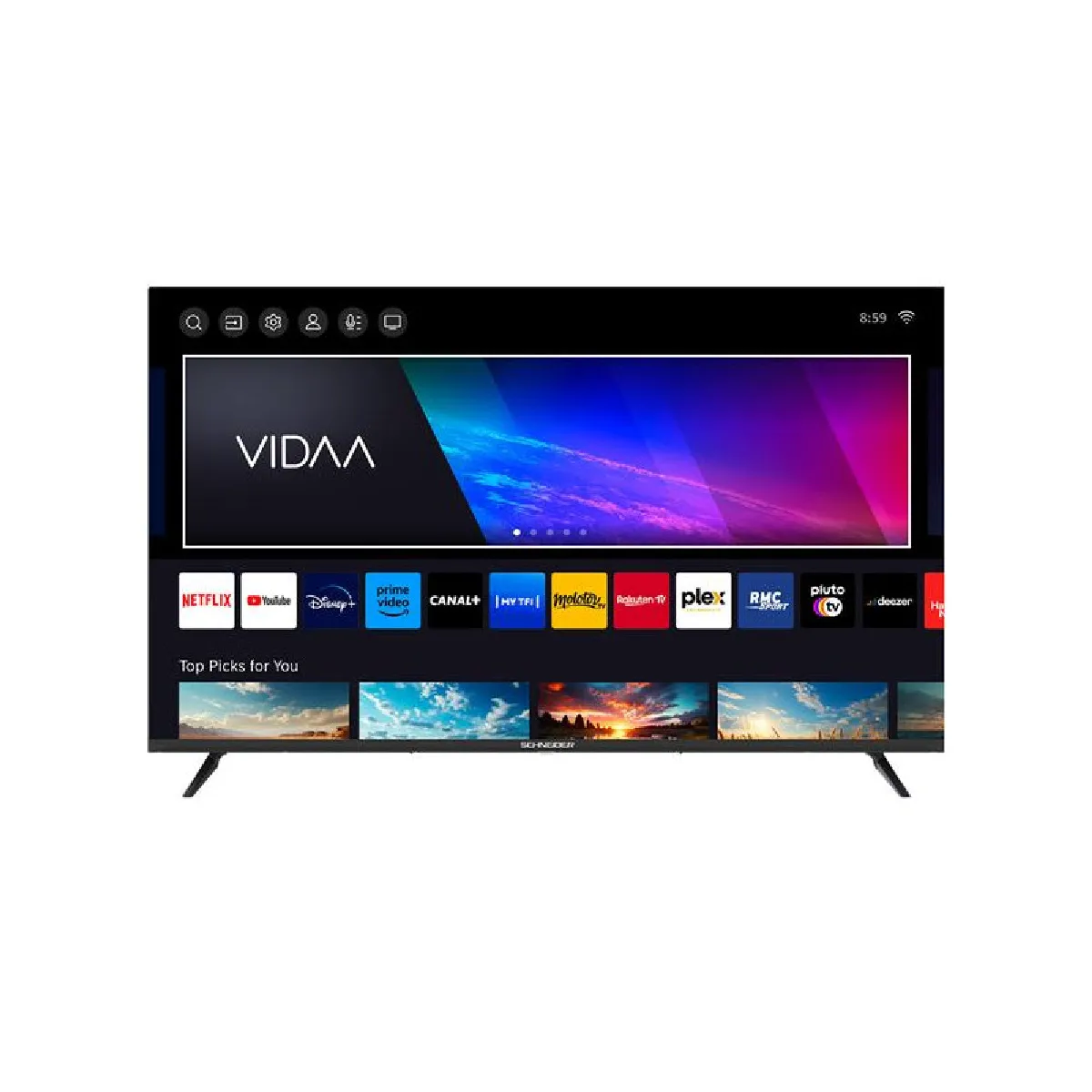 SCHNEIDER Téléviseur Led 43 pouces UHD 4 K GMS43A1 - vue 2