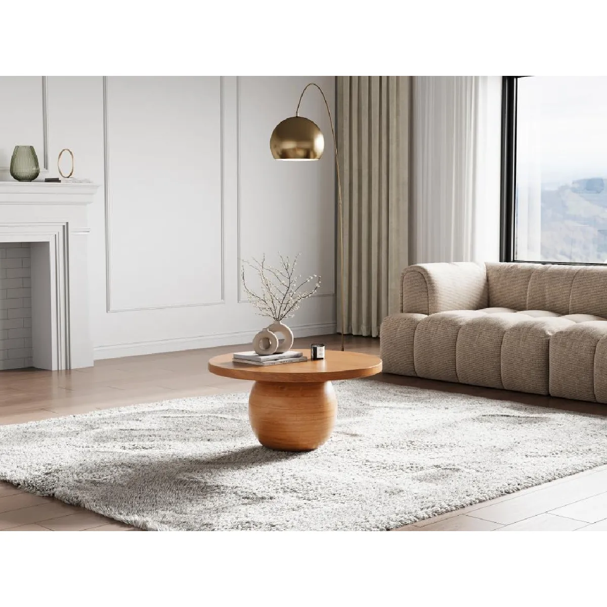 Comparer les prix de Vente-Unique Table basse SELVINA - Naturel clair