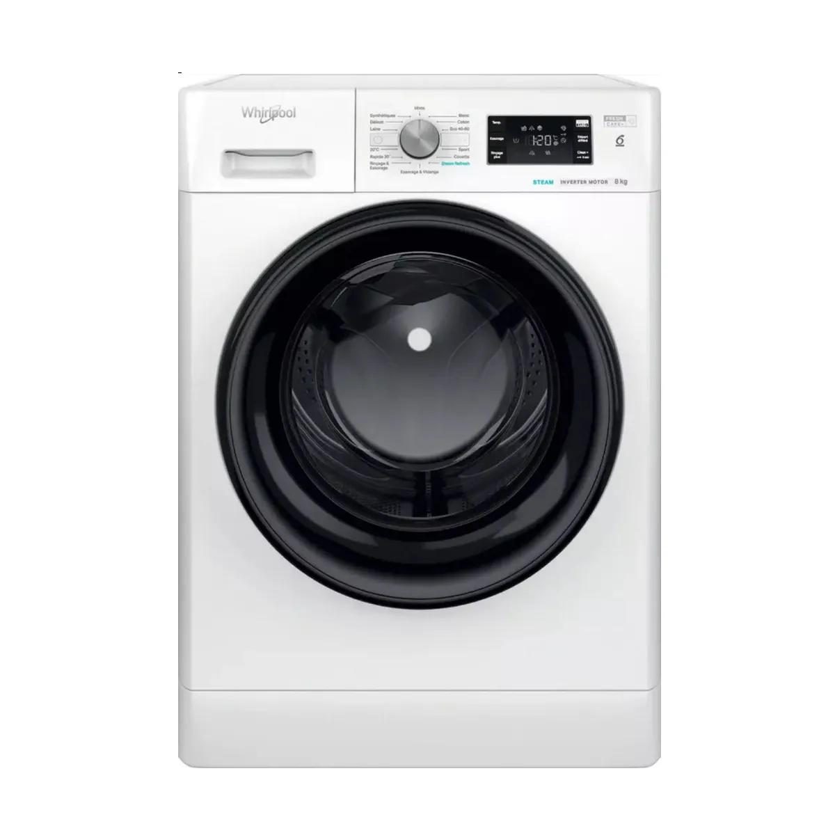 Lave-linge frontal 8kg 1400 tours/min - FFB8489BVFR - WHIRLPOOL