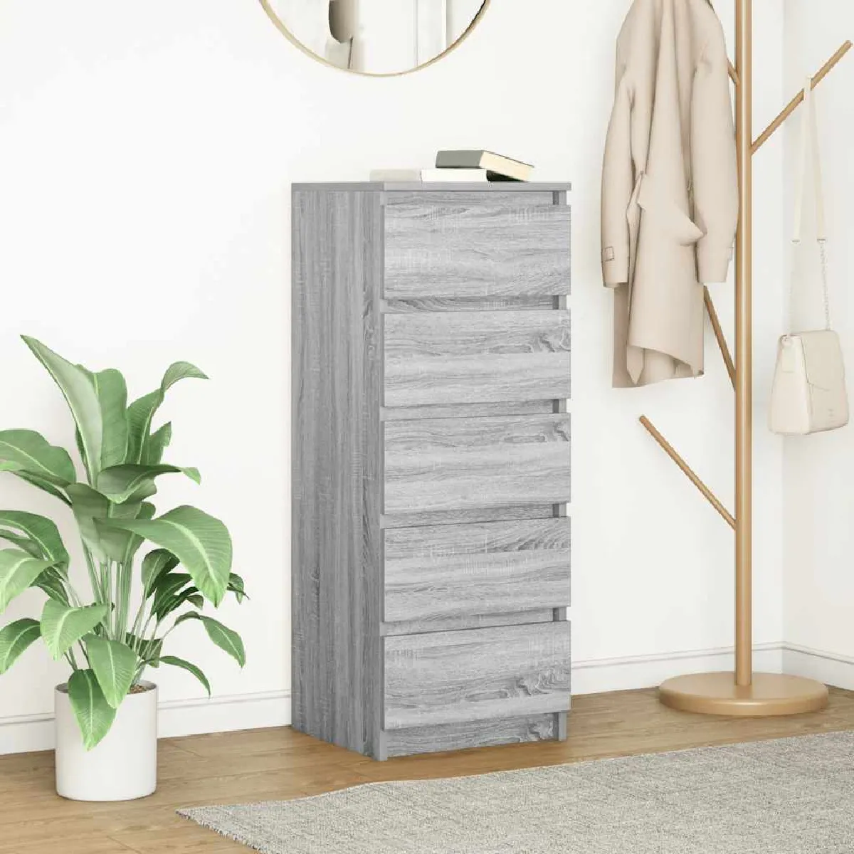 Vidaxl Buffet sonoma gris - 37,5x35x99 cm