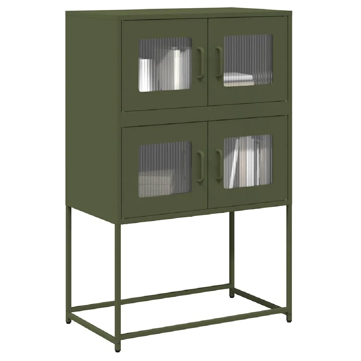 vidaXL Buffet haut - Vert olive