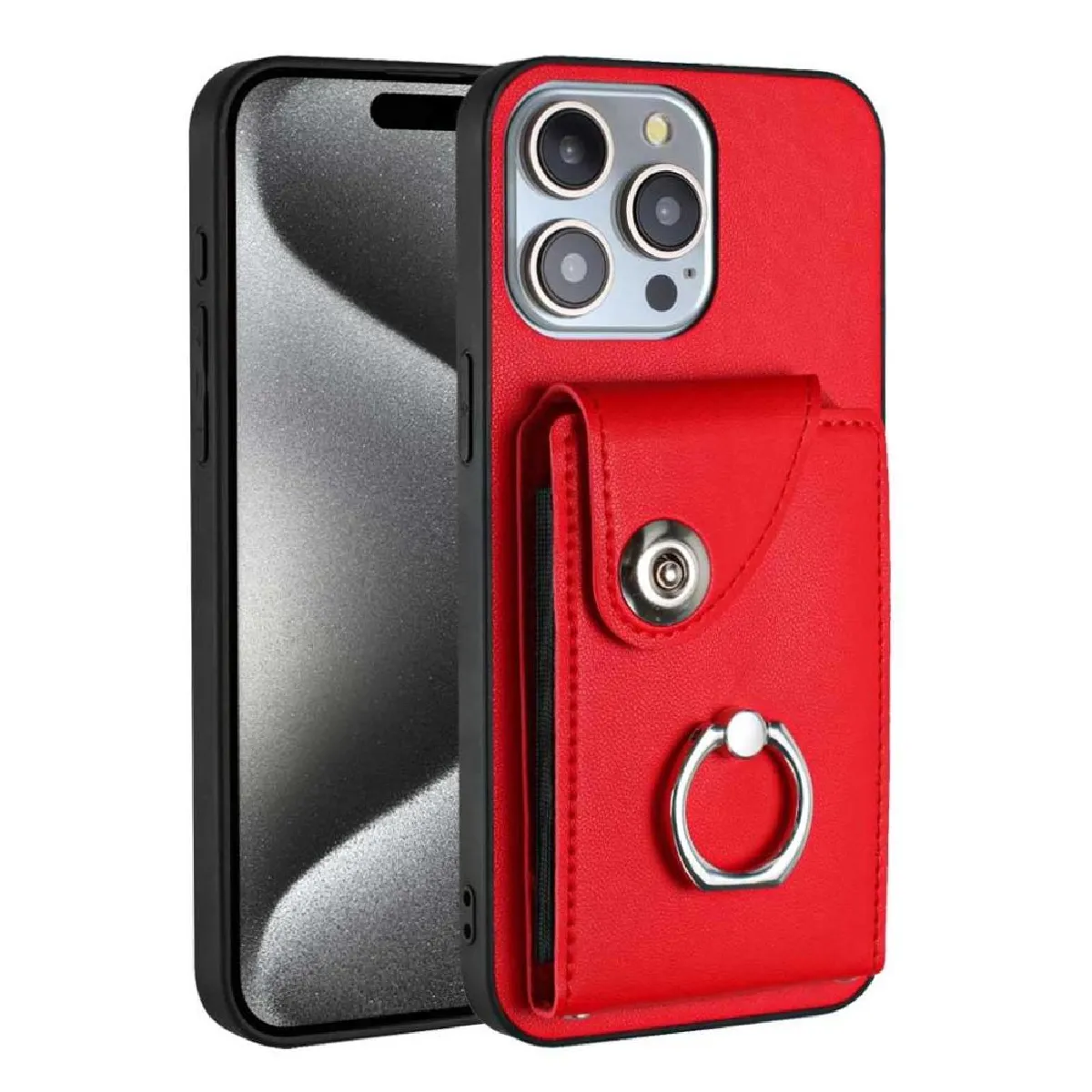 iPhone 13 PRO MAX Étui FOXDOCK - Rouge