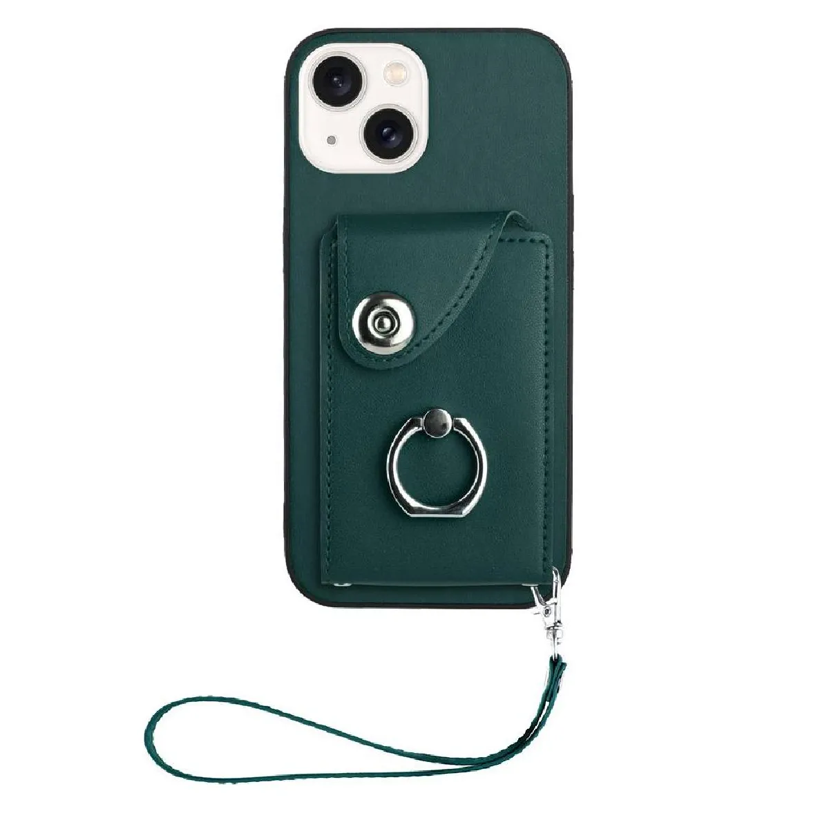 Générique Vert Étui À Rabat En Similicuir Pour Apple Iphone 13 Mini