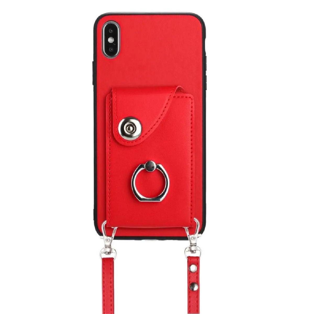 Générique Rouge Iphone Xs Max Étui Foxdock