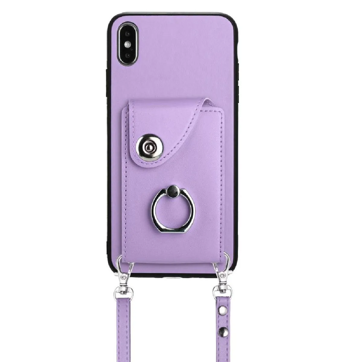 Générique Violet Étui Portefeuille Apple Iphone Xs