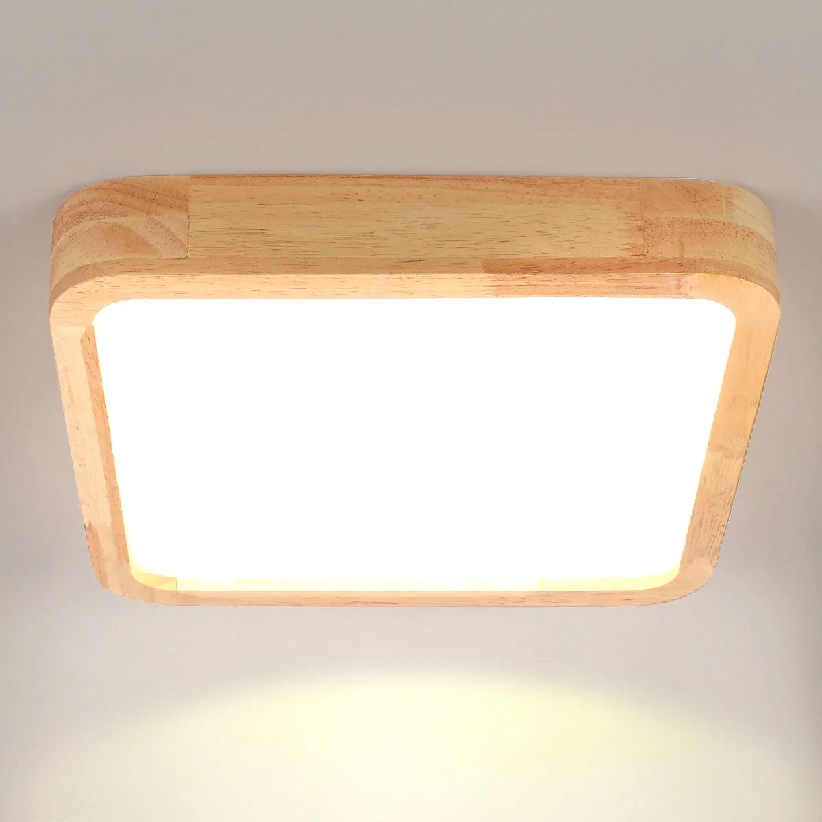 Stoex Plafonnier Carré En Bois - vue 2