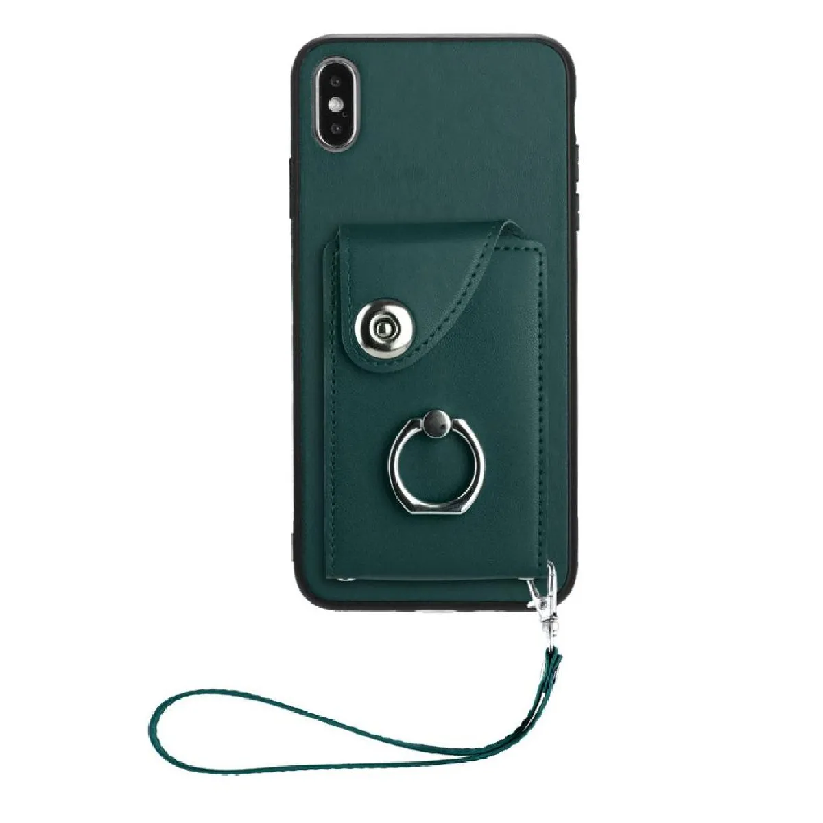 Générique Vert Étui Portefeuille Avec Béquille Apple Iphone Xs Max