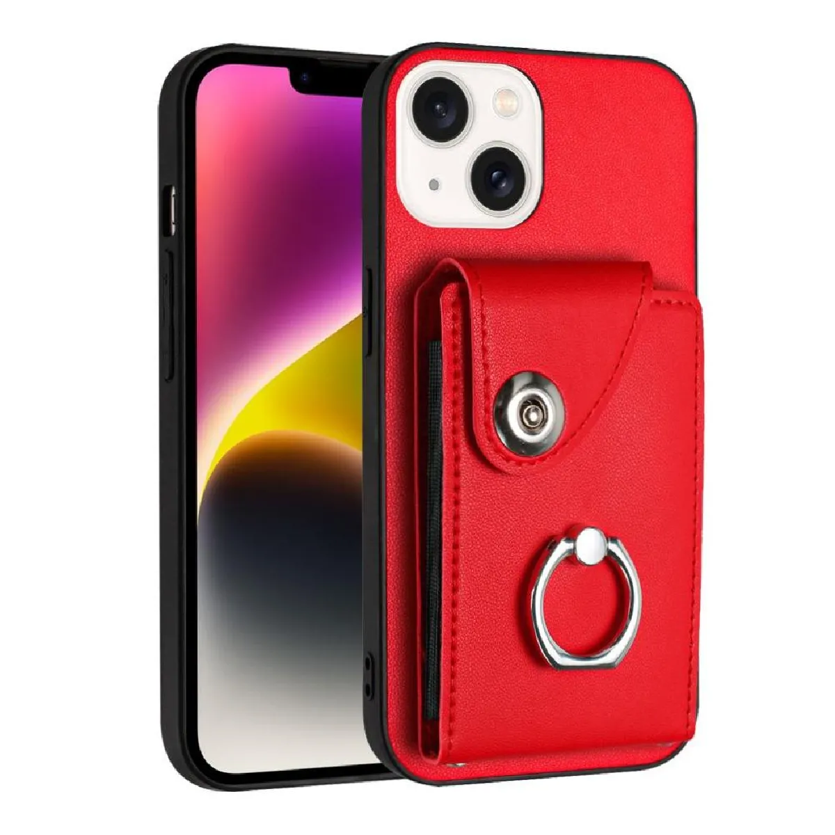 Générique Rouge Coque Foxdock Apple Iphone 13 Mini