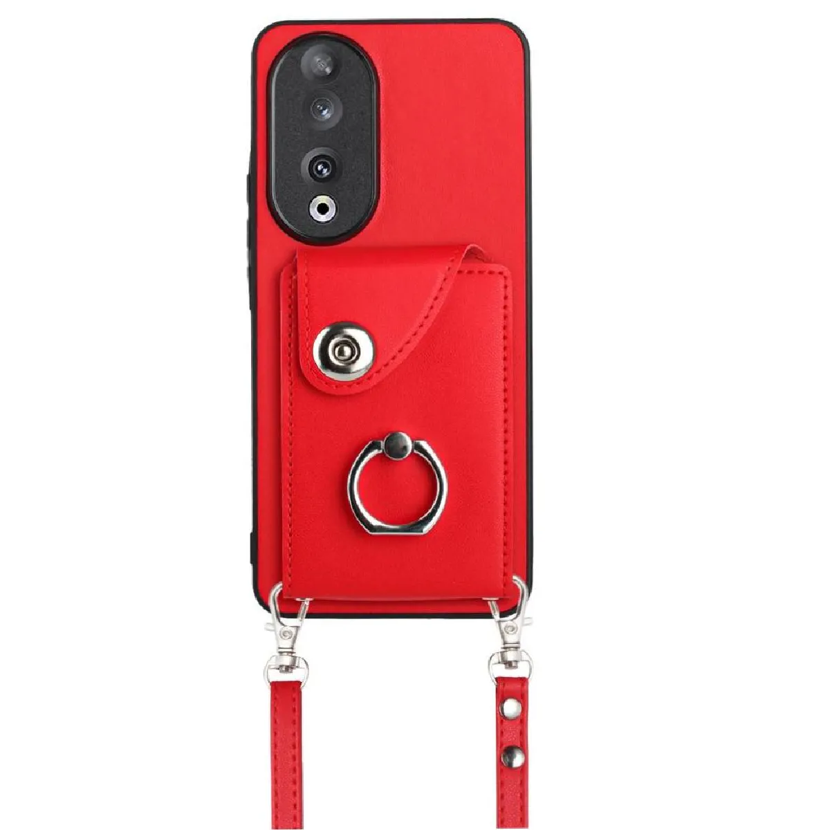 Générique Rouge Étui Portefeuille En Similicuir Honor 90