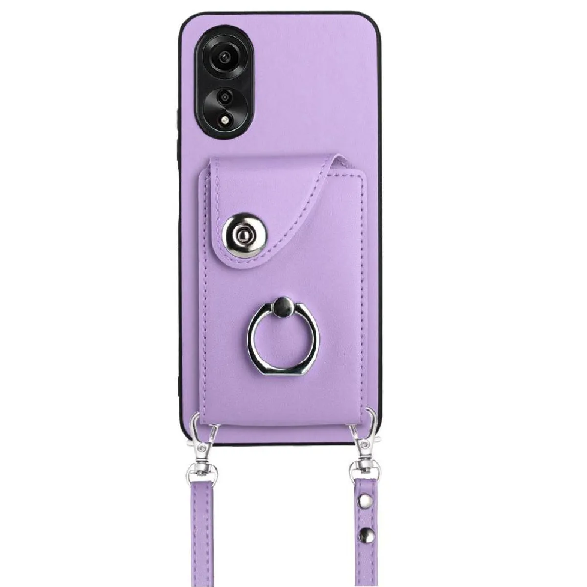Générique Violet Coque En Similicuir Oppo A38 4G