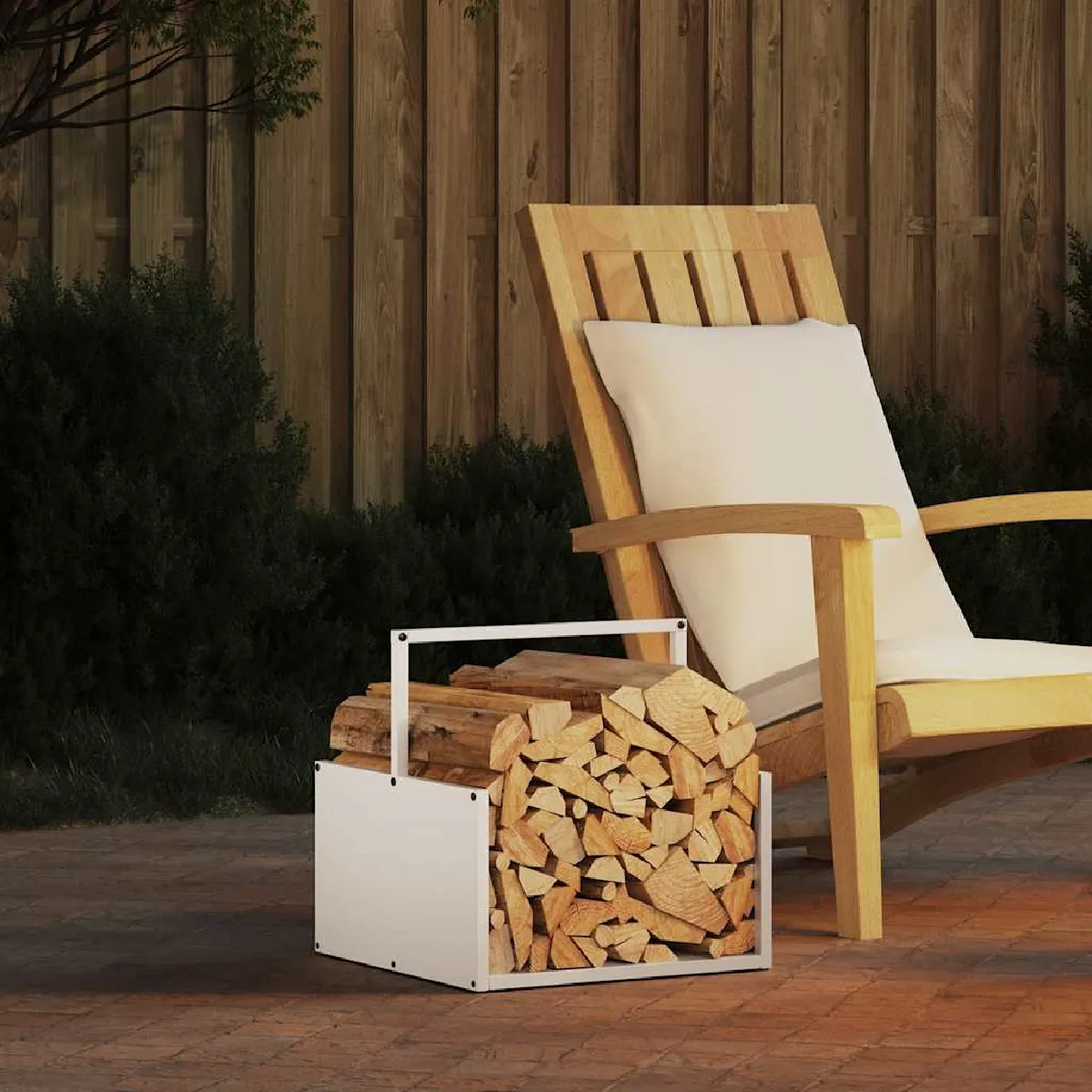 vidaXL Portant de bois chauffage 40x40x40 cm 864246 - vue 8