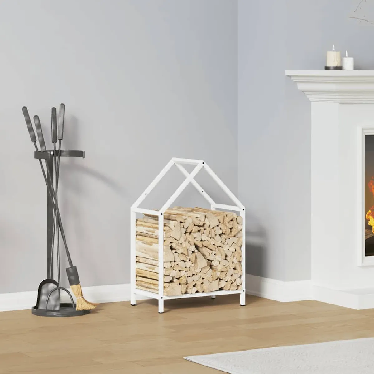 vidaXL Portant de bois chauffage 40x25x60 cm