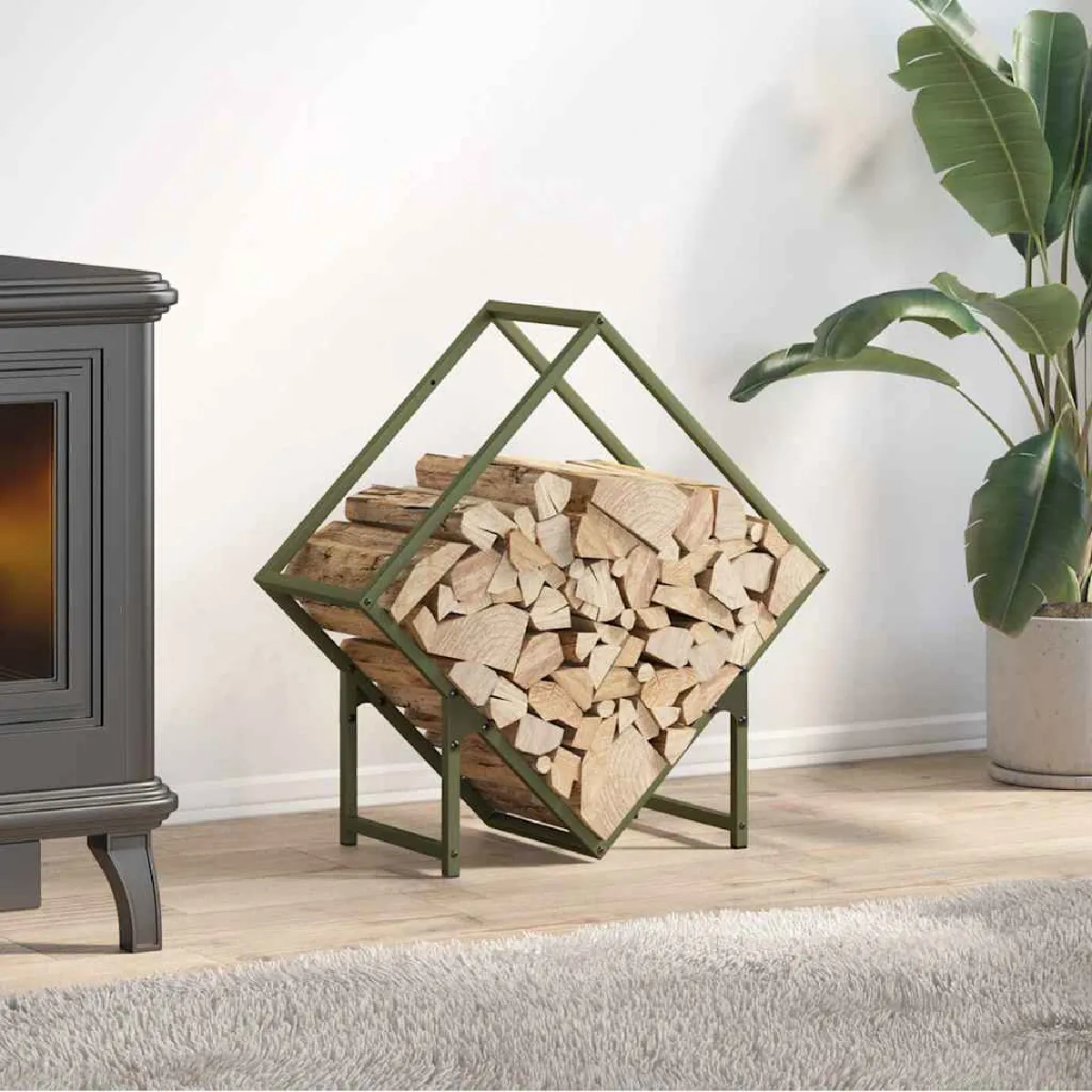 vidaXL Portant de bois chauffage 60x25x60 cm 864282 - vue 2