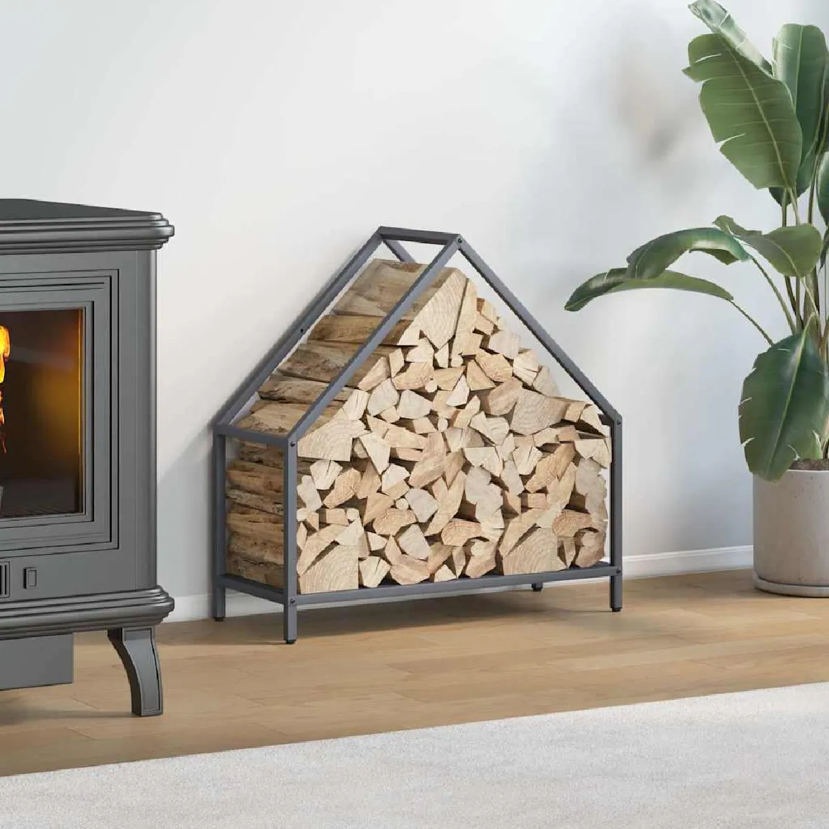 vidaXL Portant de bois chauffage 60x25x60 cm 864282