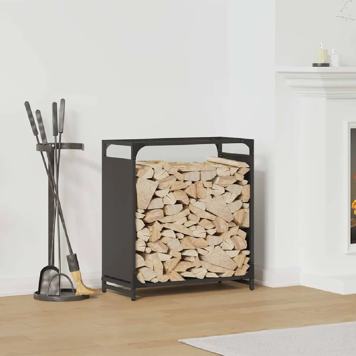 vidaXL Portant de bois chauffage 60x28x65 cm
