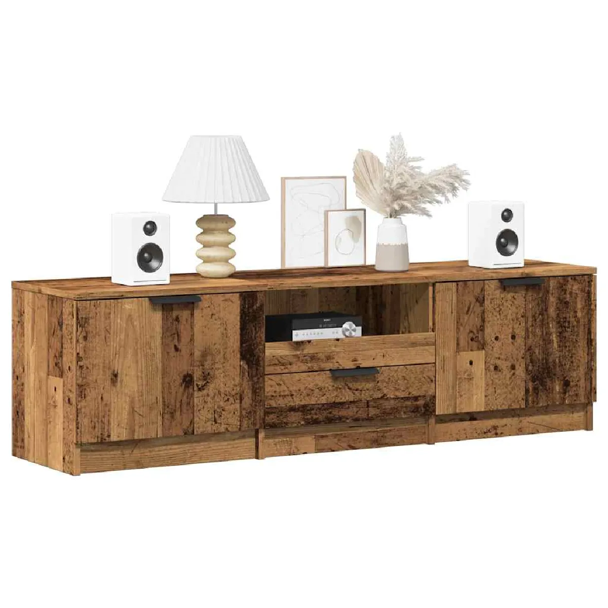 Vidaxl Meuble TV vieux bois 140x35x40 cm bois d'ingénierie