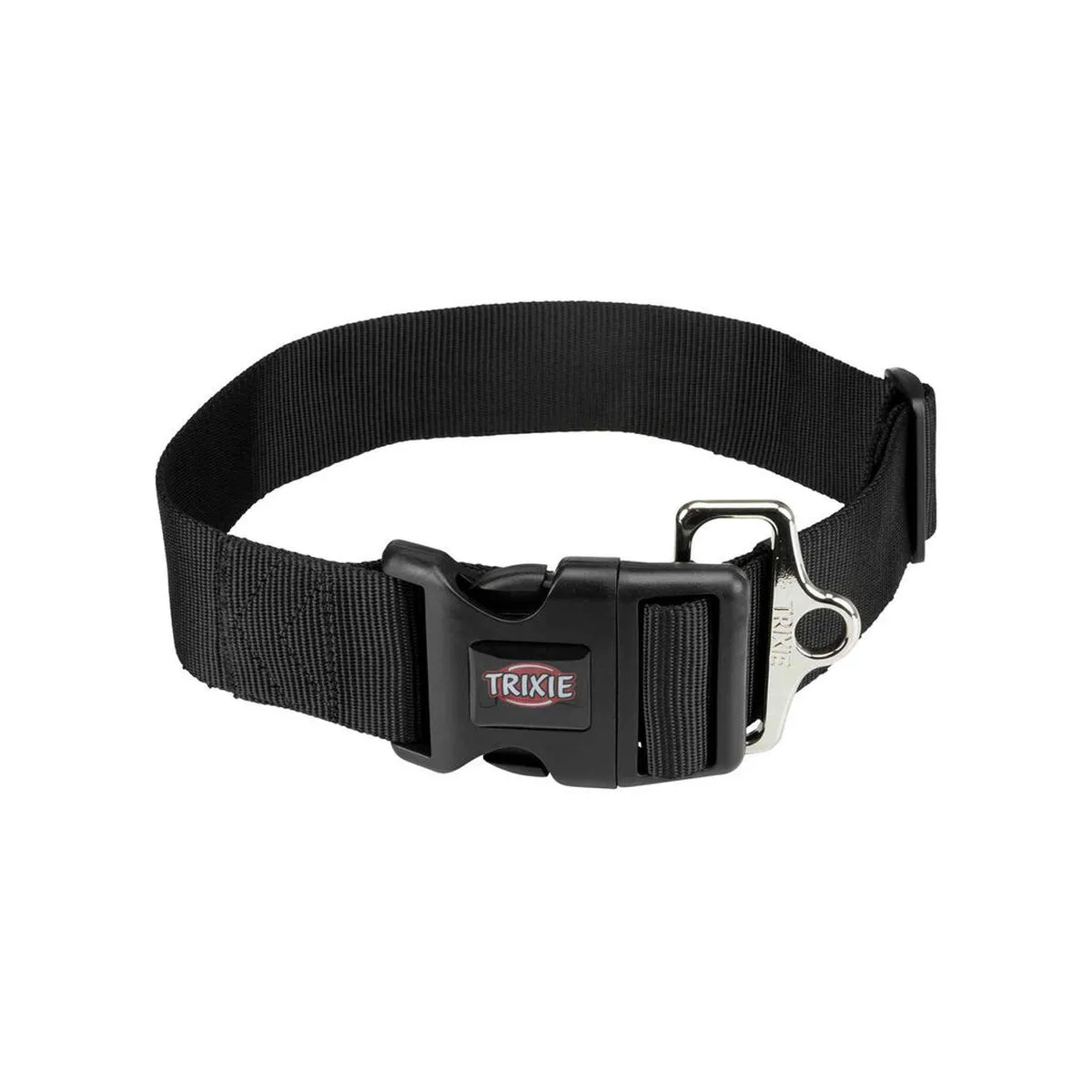 Trixie Noir Collier Pour Chien En Cuir New Premium - 55-80 Cm